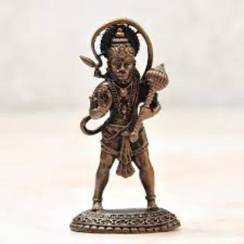 Copper Hanuman Statue 
